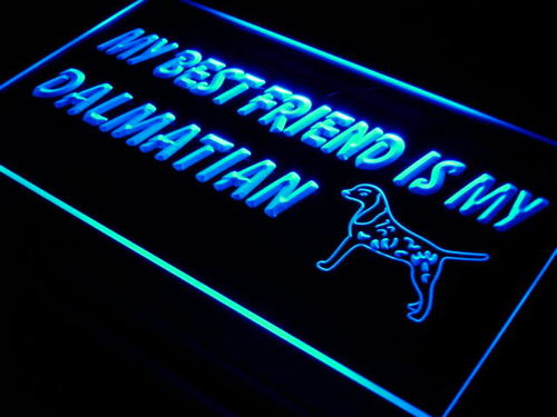 Best Friend Dalmatian Dog Pet Neon Light Sign